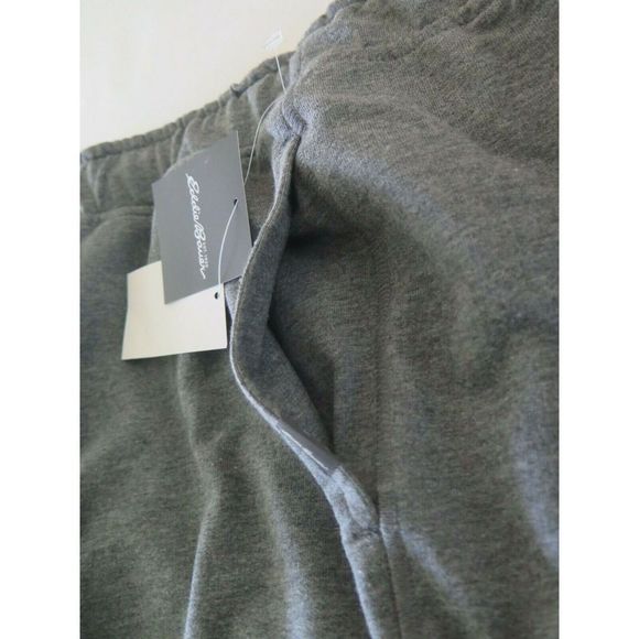 Eddie Bauer EM31KB365D Men's Size L Charcoal Heather Gray Terry Jogger Pants $80 - Picture 5 of 6